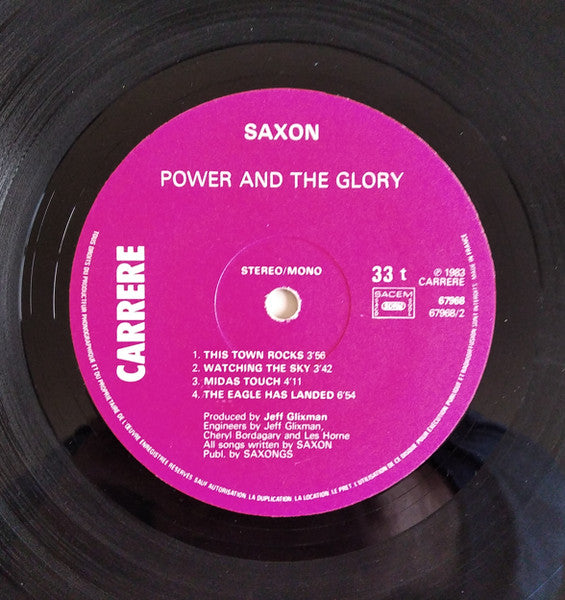 Saxon : Power & The Glory (LP, Album)