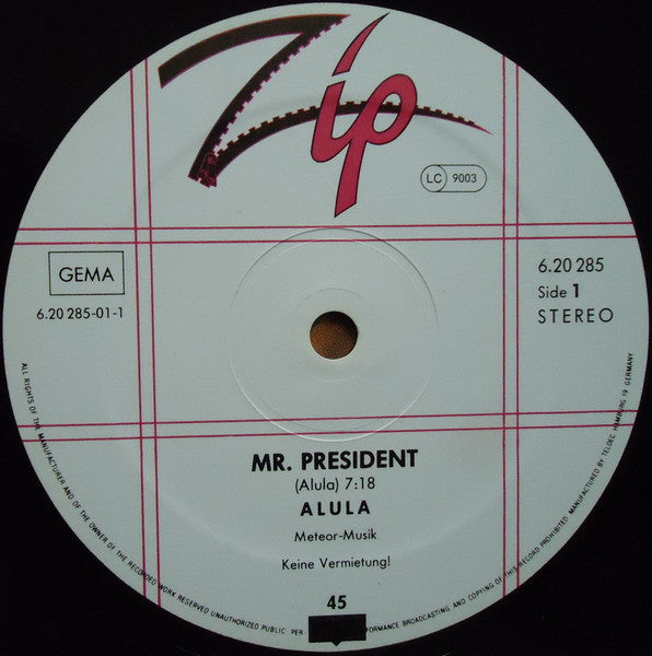 Alula : Mr. President (12", Maxi)