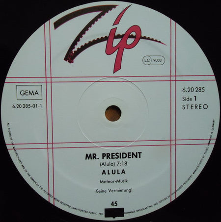 Alula : Mr. President (12", Maxi)