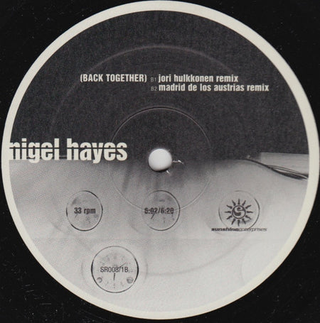 Nigel Hayes : Back Together (12")