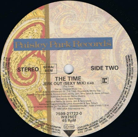The Time : Jerk Out (12")