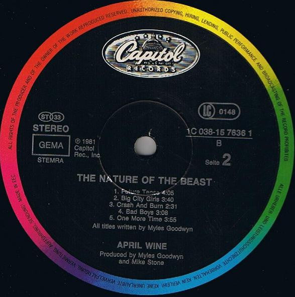 April Wine : The Nature Of The Beast (LP, Album, RE)
