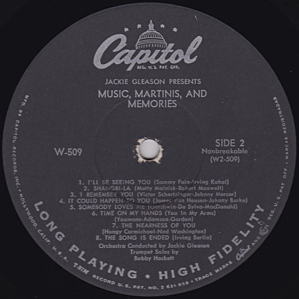 Jackie Gleason : Music, Martinis, And Memories (LP, Album, Mono, RP)