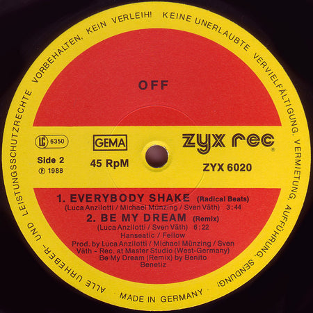 Off : Everybody Shake (12", Maxi)