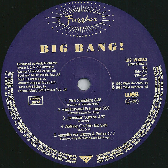 Fuzzbox (We've Got A Fuzzbox And We're Gonna Use It)* : Big Bang! (LP, Album)