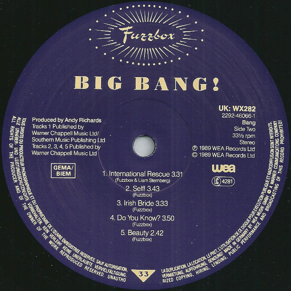 Fuzzbox (We've Got A Fuzzbox And We're Gonna Use It)* : Big Bang! (LP, Album)