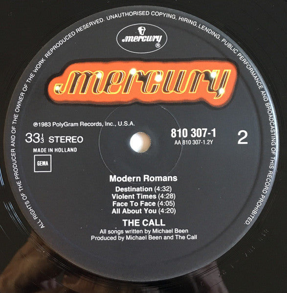 The Call : Modern Romans (LP, Album)