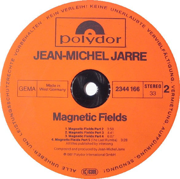 Jean-Michel Jarre : Magnetic Fields (LP, Album, RP)