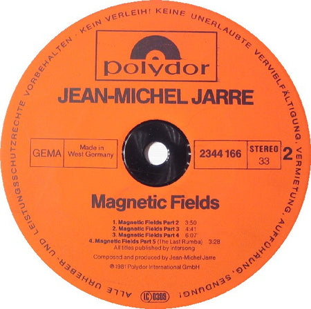 Jean-Michel Jarre : Magnetic Fields (LP, Album, RP)
