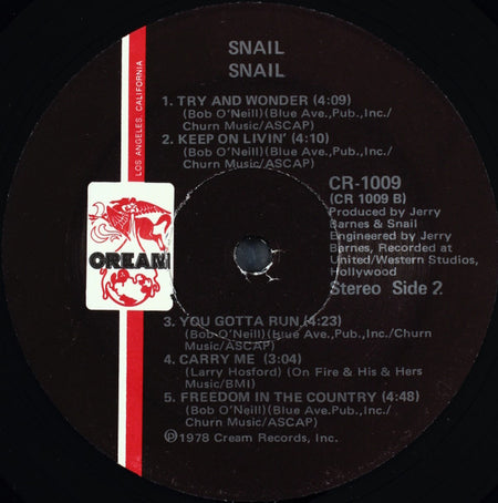 Snail (4) : Snail (LP, Album)