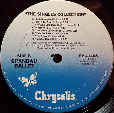 Spandau Ballet : The Singles Collection (LP, Comp, Pit)