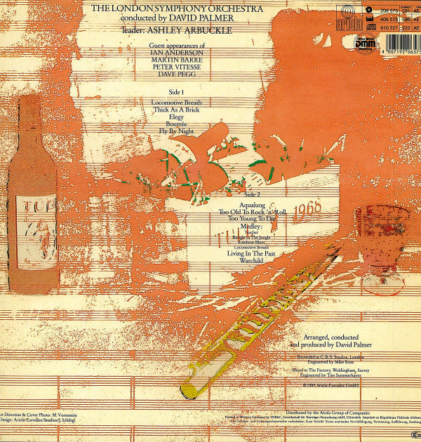 London Symphony Orchestra Featuring Ian Anderson : The London Symphony Orchestra Plays The Music Of Jethro Tull Featuring Ian Anderson (A Classic Case) (LP, Album, M/Print)