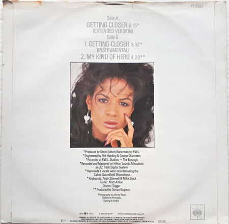 Haywoode : Getting Closer (Extended Version) (12")
