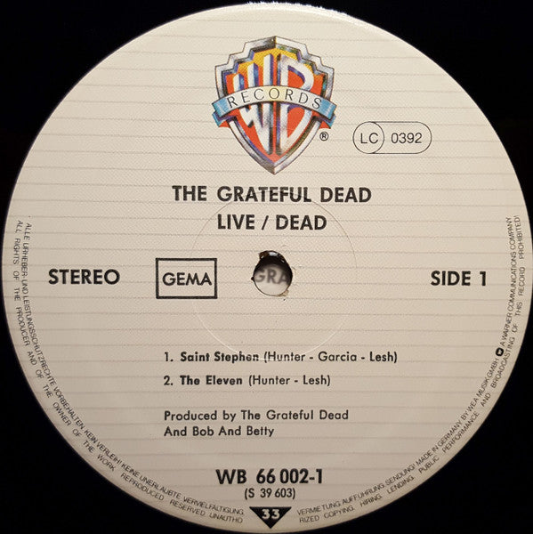 The Grateful Dead : Live/Dead (2xLP, Album, RE)