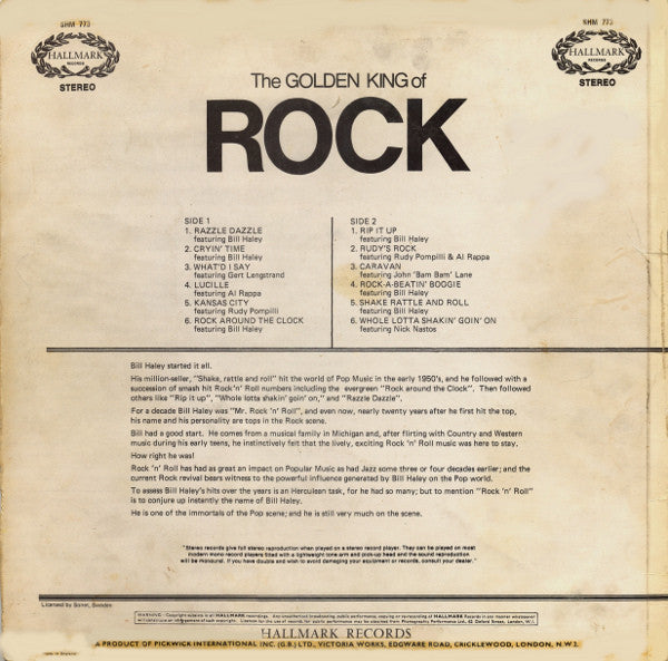 Bill Haley And His Comets : The Golden King Of Rock (LP, Comp)