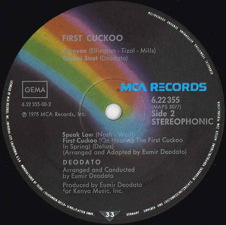 Deodato* : First Cuckoo (LP, Album)