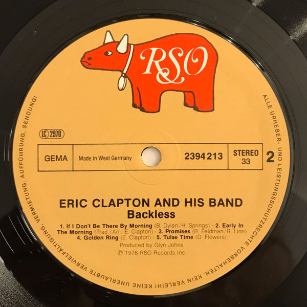 Eric Clapton : Backless (LP, Album)