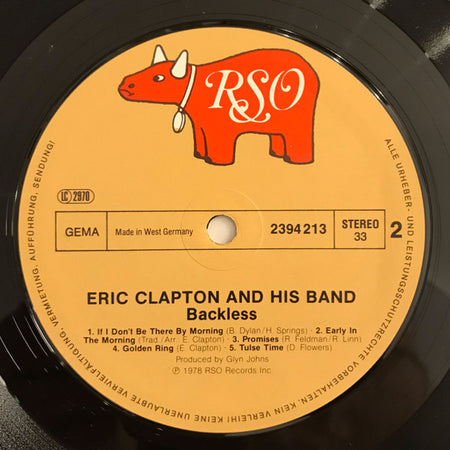 Eric Clapton : Backless (LP, Album)