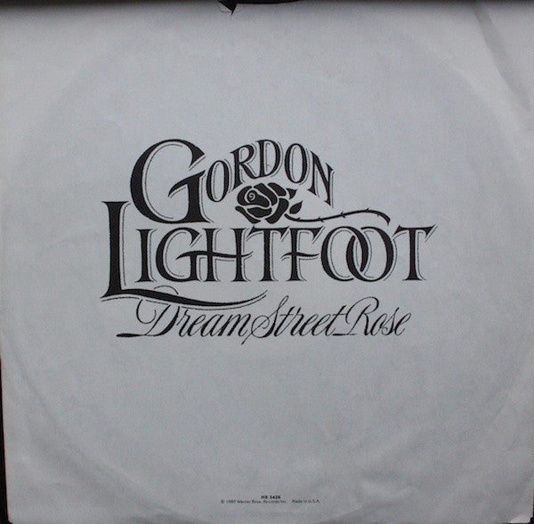 Gordon Lightfoot : Dream Street Rose (LP, Album, Los)