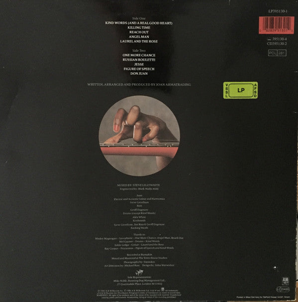 Joan Armatrading : Sleight Of Hand (LP, Album)