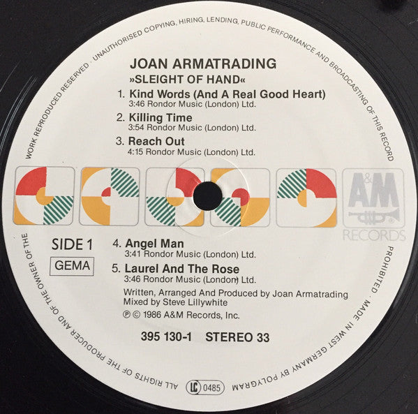 Joan Armatrading : Sleight Of Hand (LP, Album)
