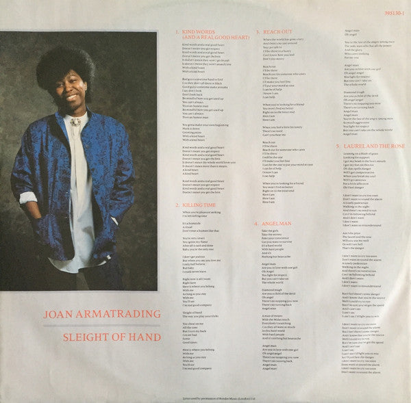 Joan Armatrading : Sleight Of Hand (LP, Album)