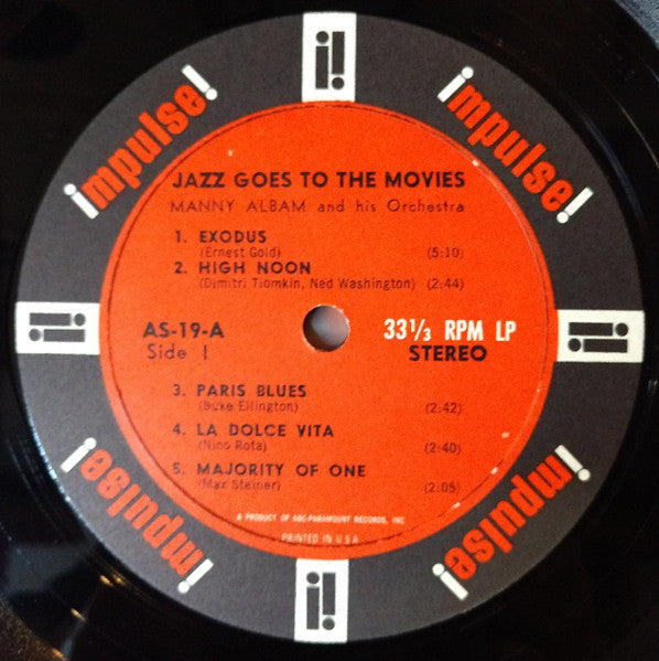 Manny Albam And His Orchestra : Jazz Goes To The Movies (LP, Album, RP)