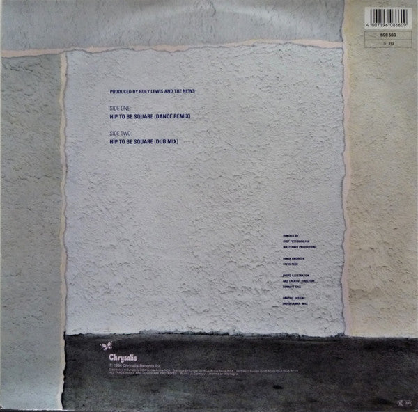 Huey Lewis & The News : Hip To Be Square (12", Maxi)