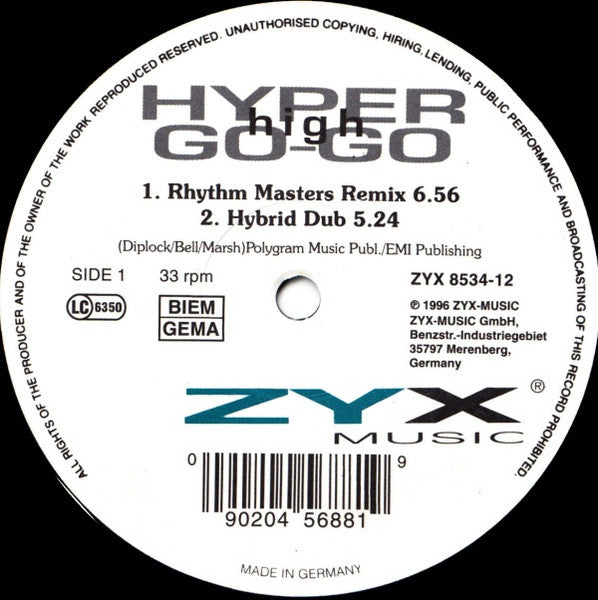 Hyper Go Go : High (12")