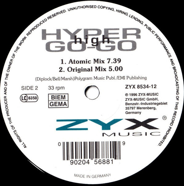 Hyper Go Go : High (12")