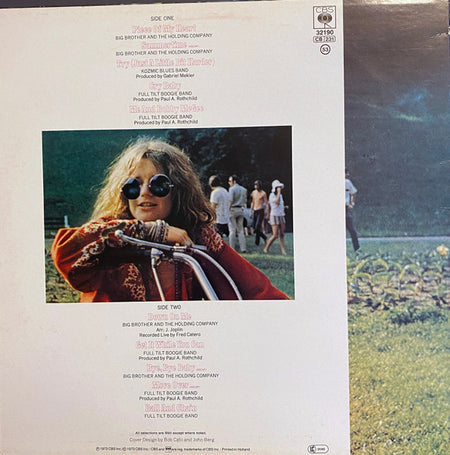 Janis Joplin : Janis Joplin's Greatest Hits (LP, Comp, RE)