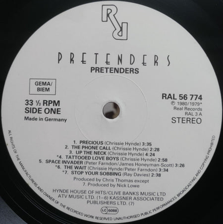 The Pretenders : Pretenders (LP, Album, RE)