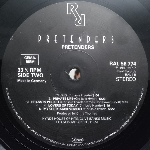 The Pretenders : Pretenders (LP, Album, RE)