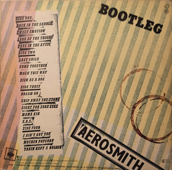 Aerosmith : Live! Bootleg (2xLP, Album)