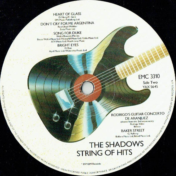 The Shadows : String Of Hits (LP, Album, Pic)