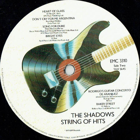 The Shadows : String Of Hits (LP, Album, Pic)