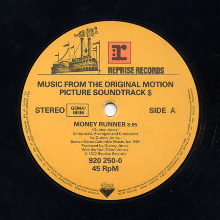 Quincy Jones : Money Runner (12", RE)