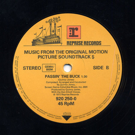 Quincy Jones : Money Runner (12", RE)