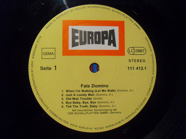 Fats Domino : Fats Domino (LP, Comp)