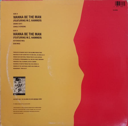 Earth, Wind & Fire Featuring MC Hammer : Wanna Be The Man (12", Maxi)