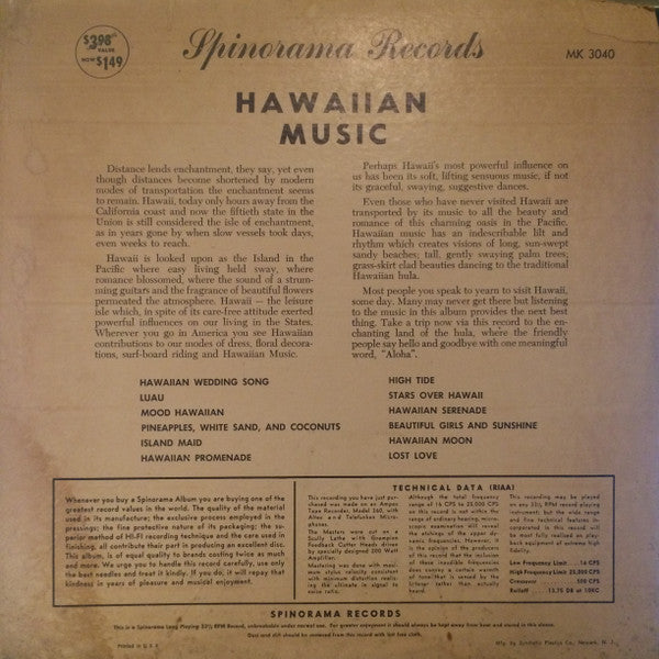 Luke Leilani & His Hawaiian Rhythm : Hawaiian Enchantment (LP)