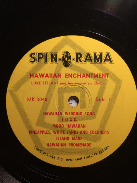 Luke Leilani & His Hawaiian Rhythm : Hawaiian Enchantment (LP)