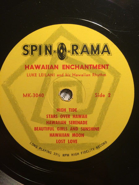 Luke Leilani & His Hawaiian Rhythm : Hawaiian Enchantment (LP)