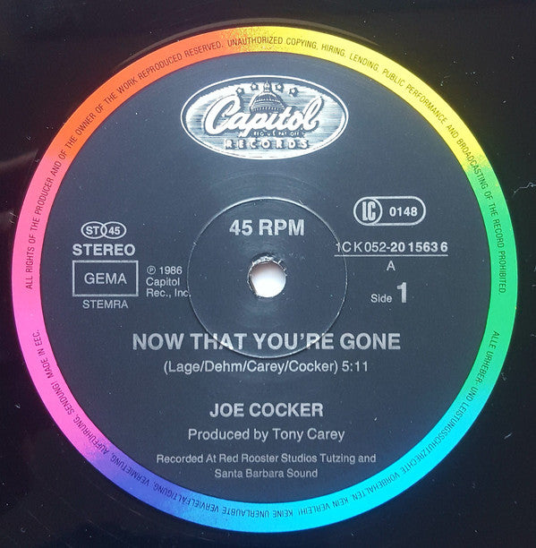 Joe Cocker : Now That You're Gone (12", Maxi)