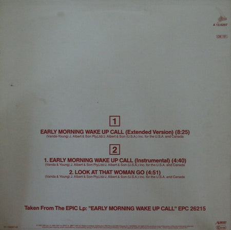 Flash & The Pan : Early Morning Wake Up Call (Extended Remixed Version)  (12", Maxi, Bla)