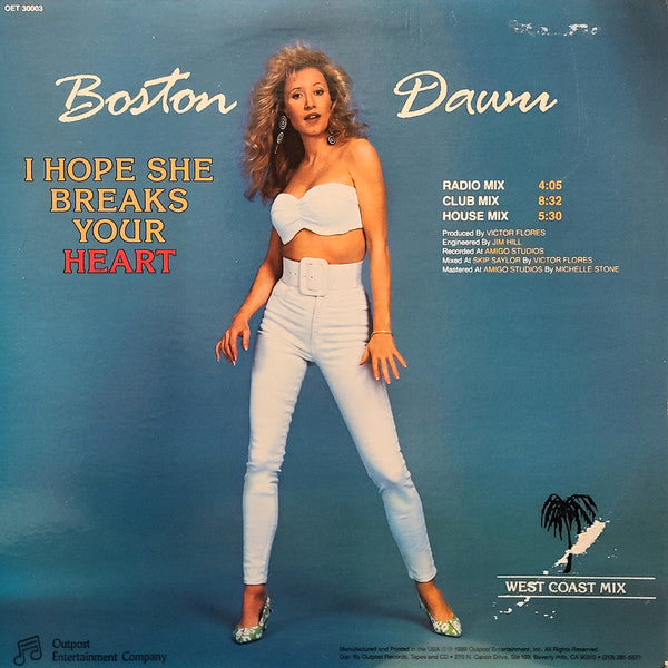 Boston Dawn : I Hope She Breaks Your Heart (12", Whi)