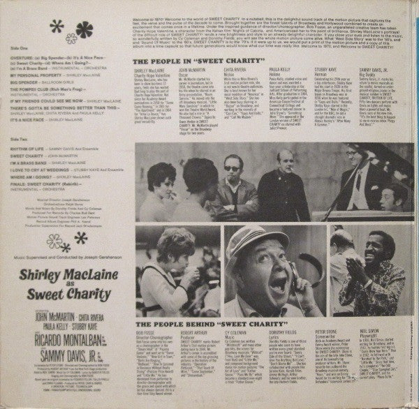 Shirley MacLaine, Sammy Davis Jr. : Sweet Charity (The Original Sound Track Album Of The Musical Motion Picture Of The '70's) (LP, Album, Glo)