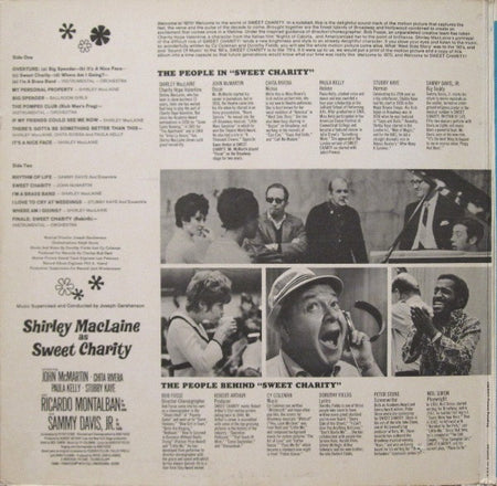 Shirley MacLaine, Sammy Davis Jr. : Sweet Charity (The Original Sound Track Album Of The Musical Motion Picture Of The '70's) (LP, Album, Glo)