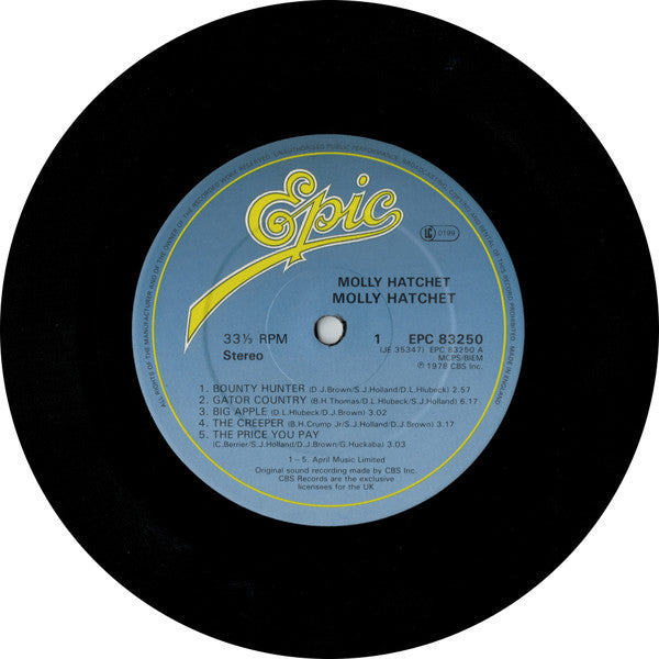 Molly Hatchet : Molly Hatchet (LP, Album)
