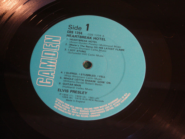 Elvis Presley : Heartbreak Hotel (LP, Comp, RE, Orl)